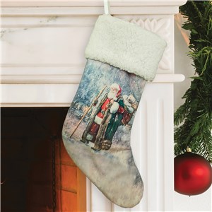 Santa Winter Wonderland Stocking | Personalized Stockings