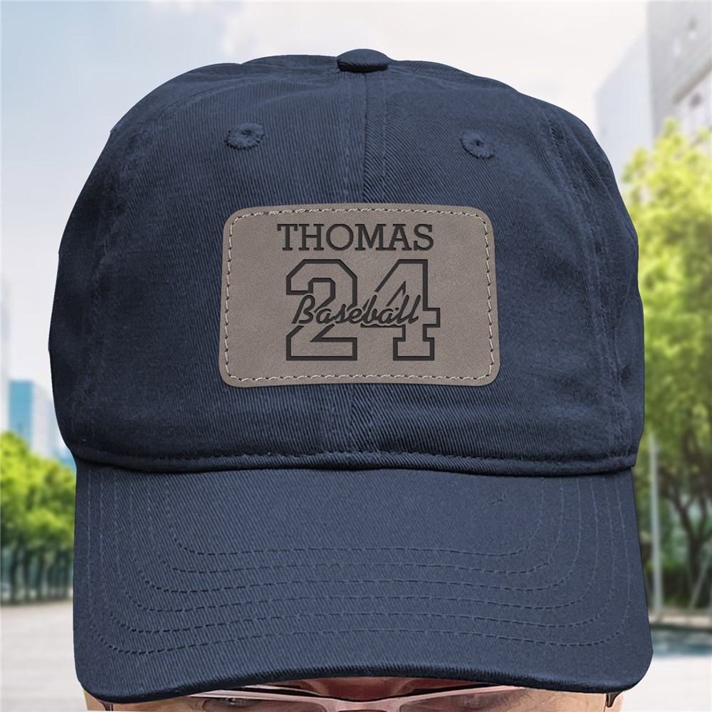 Personalized Athlete Baseball Hat with Patch