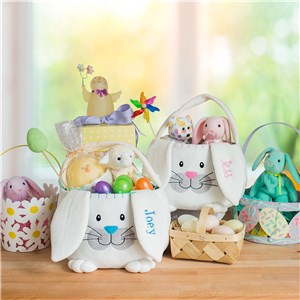 Plush Bunny Basket | Personalized Easter Baskets