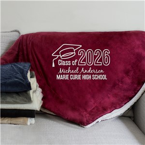 Personalized Graduation Gifts | Embroidered Blankets