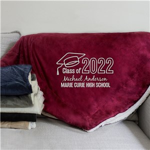 Personalized Graduation Gifts | Embroidered Blankets