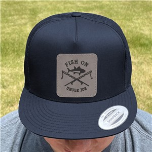 Personalized Fish On Trucker Hat with Patch