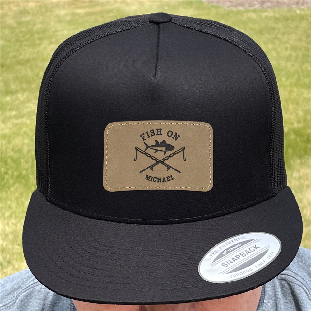 Personalized Fish On Trucker Hat with Patch