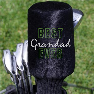 Embroidered Best Grandpa Ever Plush Golf Club Cover E12839217BK