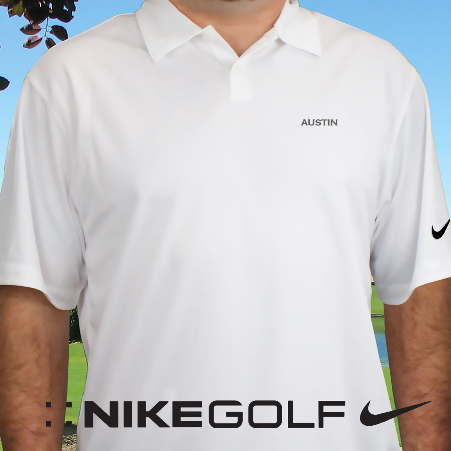 Embroidered Name Nike Dri-FIT Golf Polo | Personalized Nike Golf Shirts