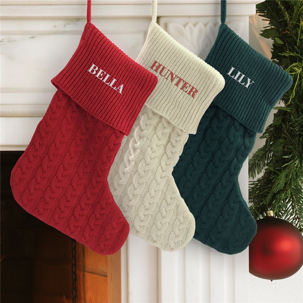 Cable Knit Stocking