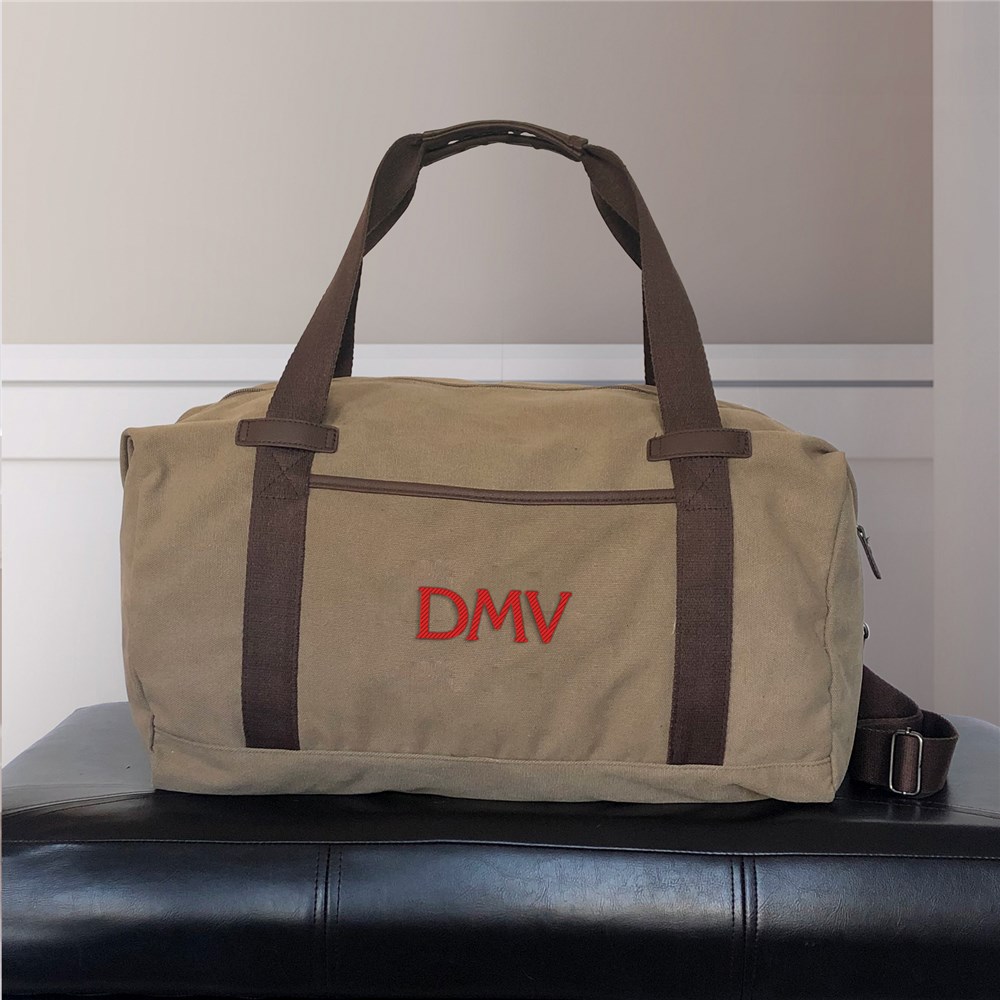 Embroidered Initials Port Authority Duffel Bag 