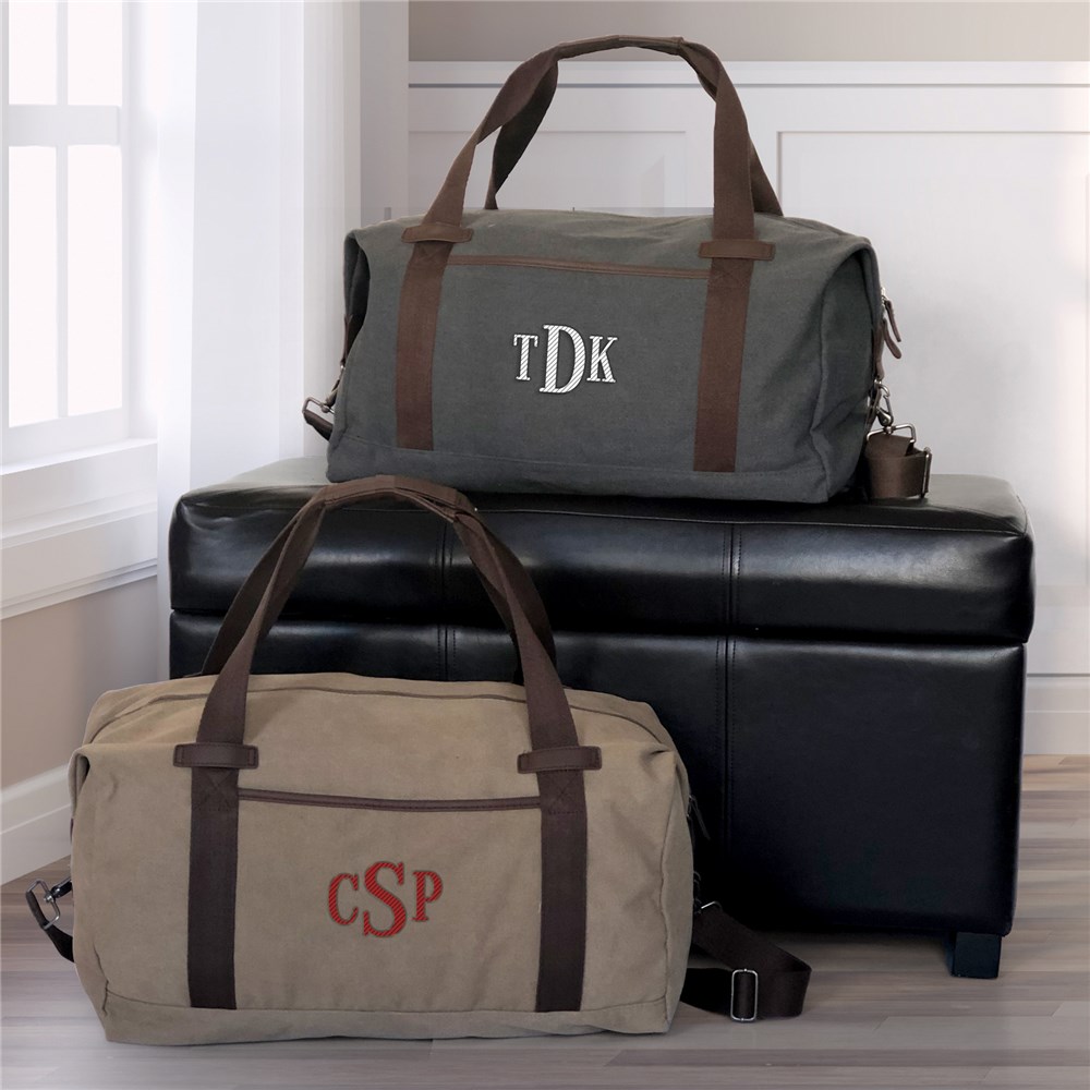 Embroidered Monogram Port Authority Duffel Bag 