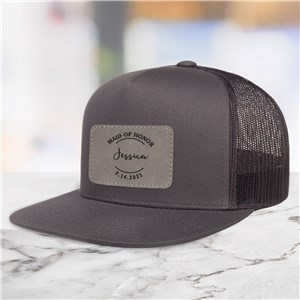 Personalized Wedding Party Trucker Hat with Patch