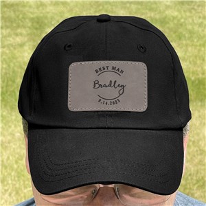 Personalized Wedding Party Baseball Hat with Patch