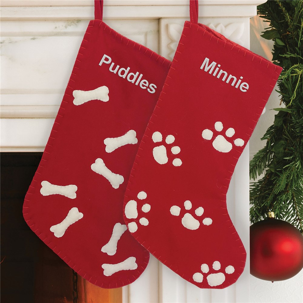 Personalized Pet Stocking | Embroidered Christmas Stockings for Pets