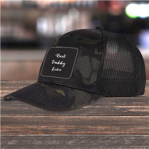 Personalized Any Message Camo Trucker Hat with Patch E16682560X