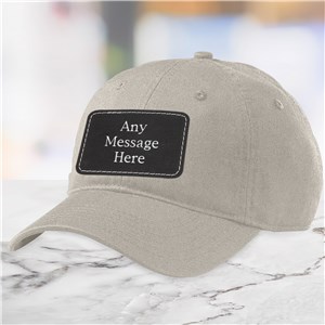 Personalized Any Message Baseball Hat with Patch E16682561X