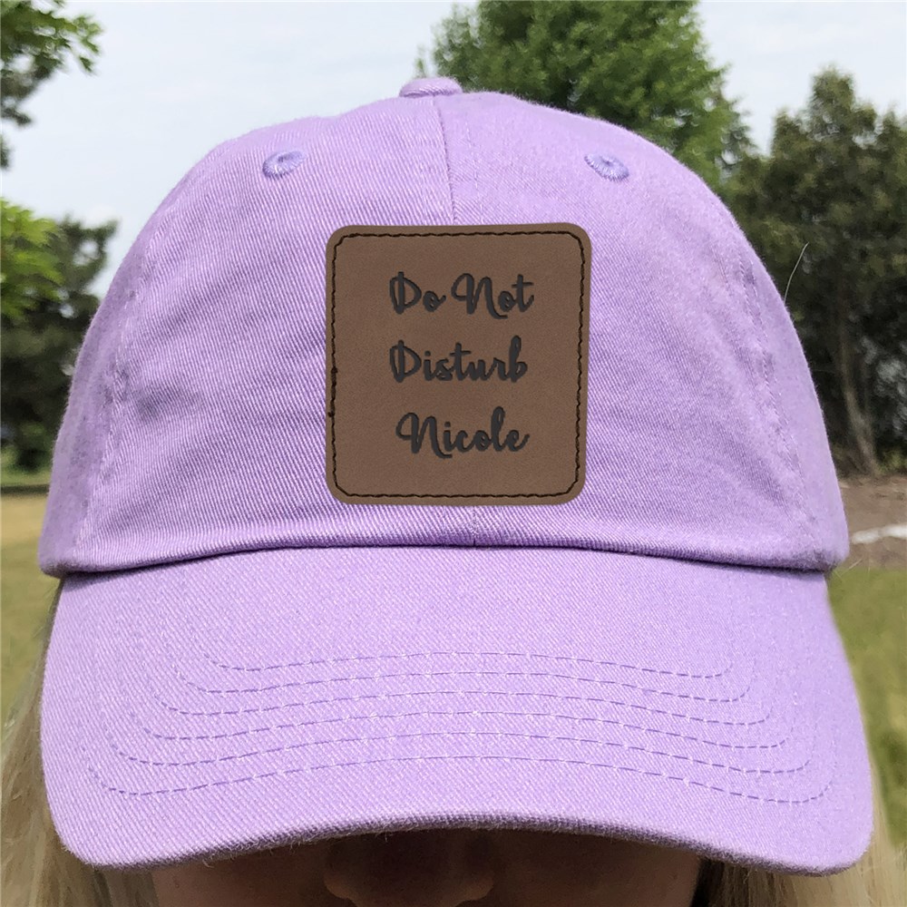 Personalized Any Message Baseball Hat with Patch
