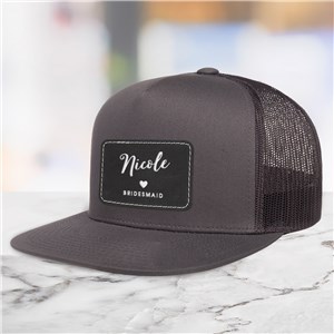 Engraved Bridesmaids Trucker Hat with Patch E16876559X