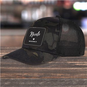 Personalized Bridesmaids Trucker Hat with Patch