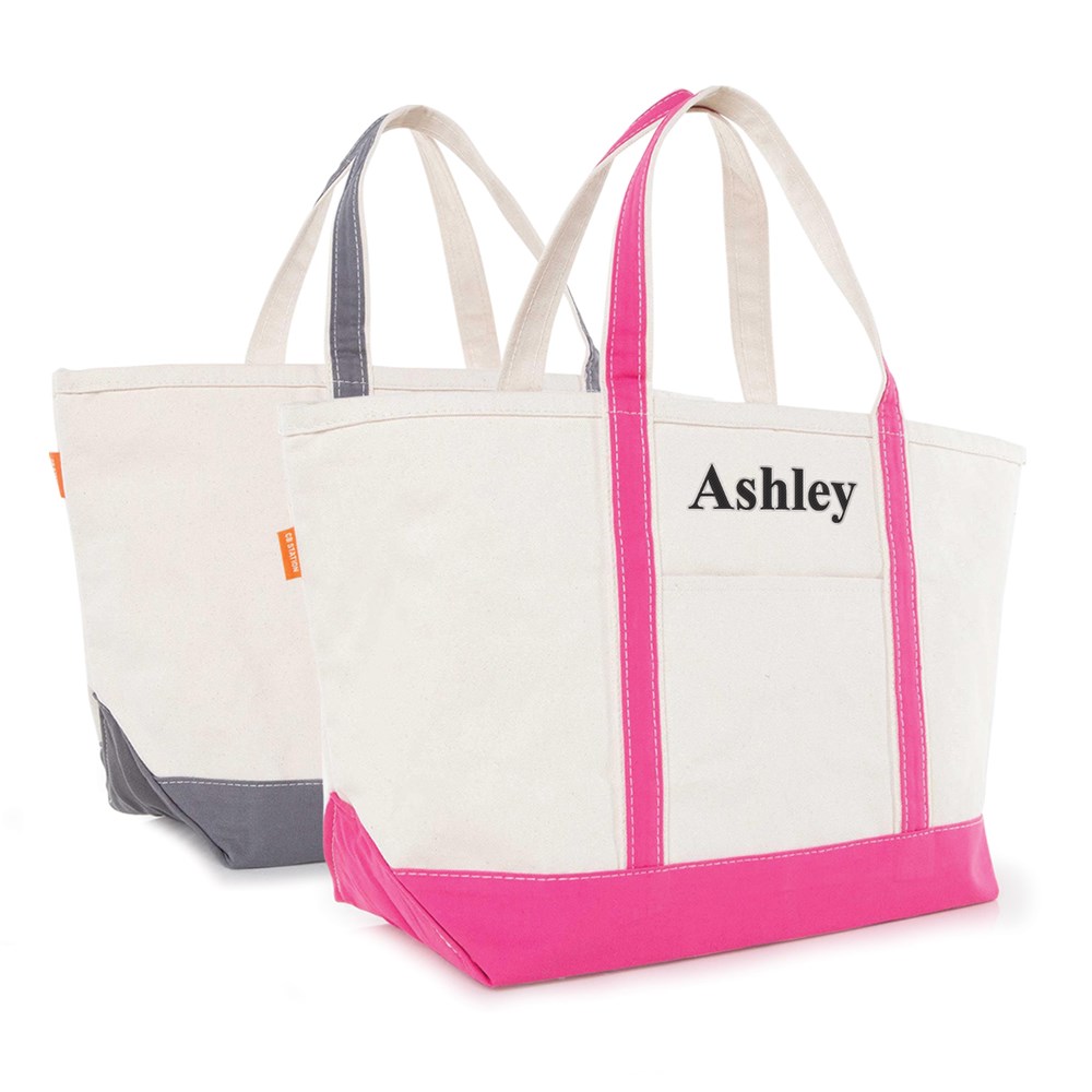 Customized Large Canvas Boat Tote