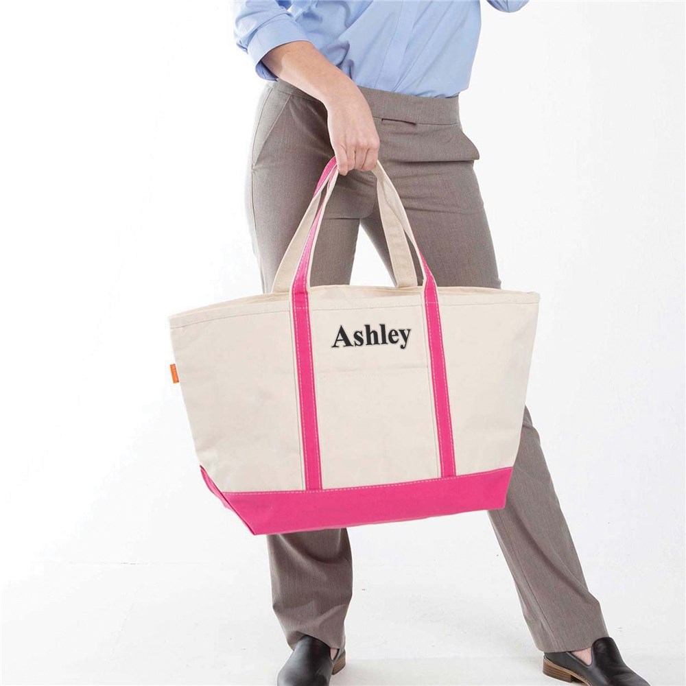 Customized Large Canvas Boat Tote