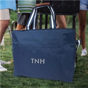 Embroidered Initials Cooler Tote