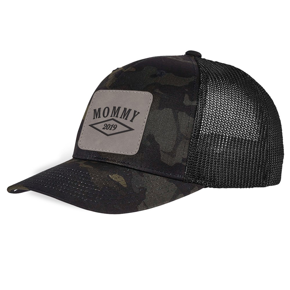 Personalized Established Camo Trucker Hat with Patch E19564560X