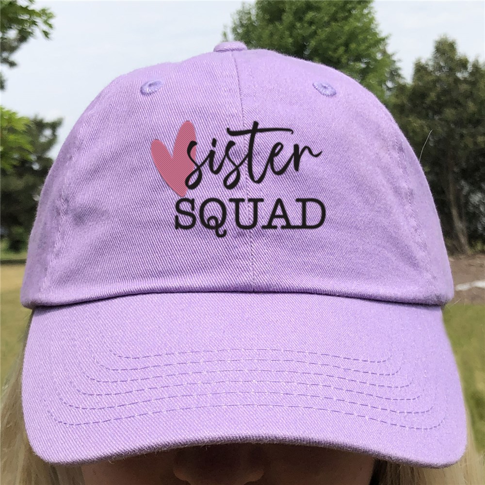 Embroidered Sister Squad Baseball Hat