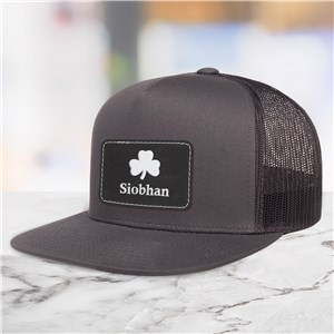 Personalized Shamrock Trucker Hat with Patch