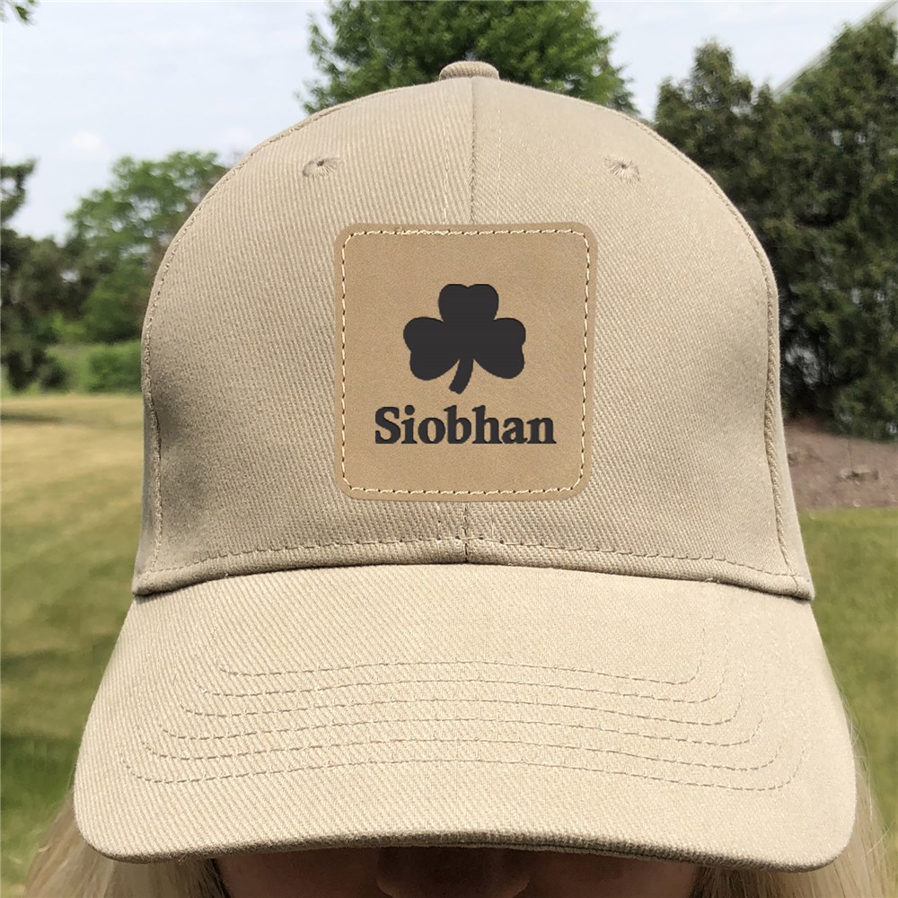 Personalized Shamrock Baseball Hat with Patch
