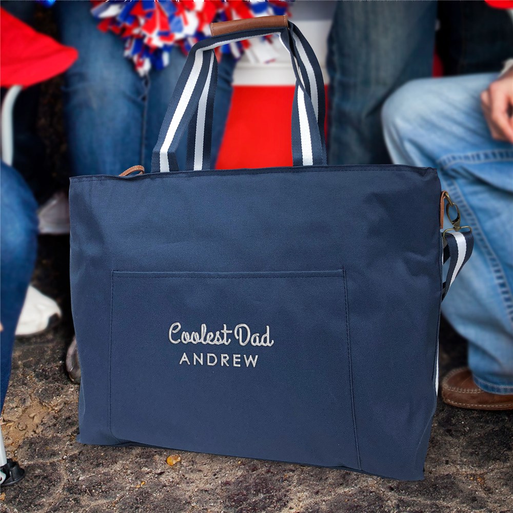 Embroidered Coolest Dad Cooler Tote