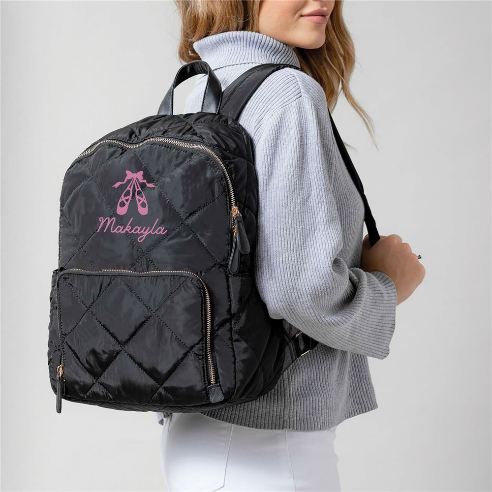 Custom Embroidered Backpack With Sports Design