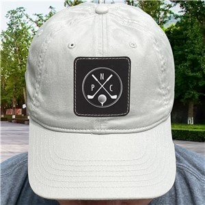 Personalized Monogram Golf Clubs Baseball Hat with Patch E21431561X