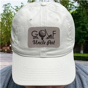 Personalized Golf Baseball Hat with Patch E21442561X