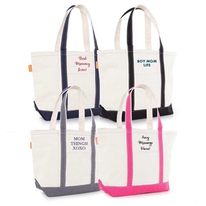 Embroidered Any Message Medium Boat Tote E21655542X