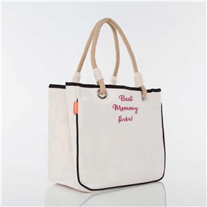 Embroidered Any Message Rope Tote E21655544