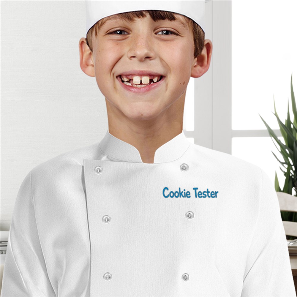 Embroidered Any Message Youth Chef Coat E21973566X
