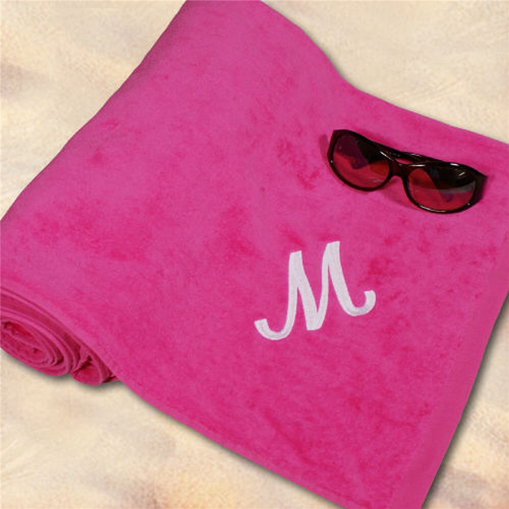 Embroidered Beach Towel Personalized Beach Towel