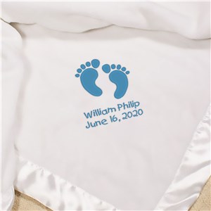 Embroidered Baby Boy Fleece Blanket | Unique Baby Shower Gifts