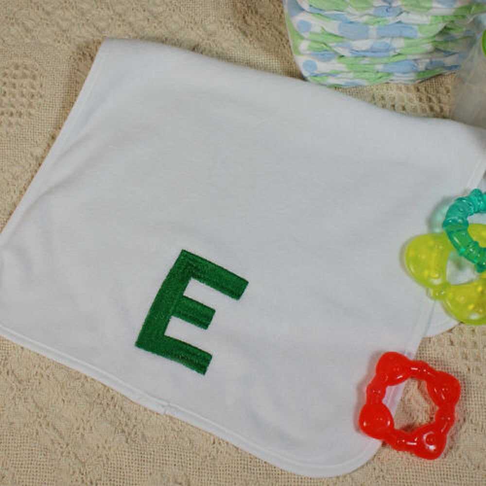 Embroidered Baby Burp Cloth E363441