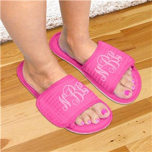 Monogrammed Women's Slippers