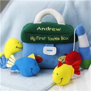 Embroidered My First Tackle Box | Personalized Baby Gifts