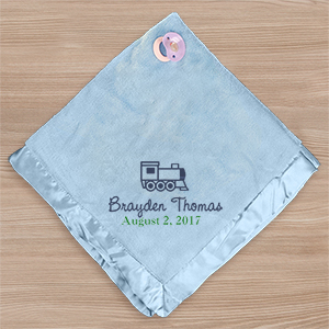 Image of Embroidered Fleece Baby Blanket
