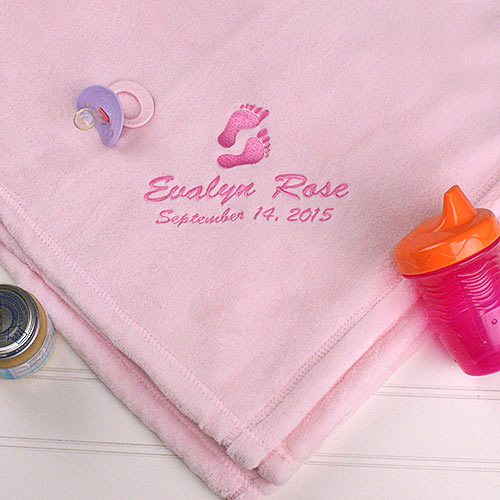 Personalized Baby Girl Minky Blanket GiftsForYouNow