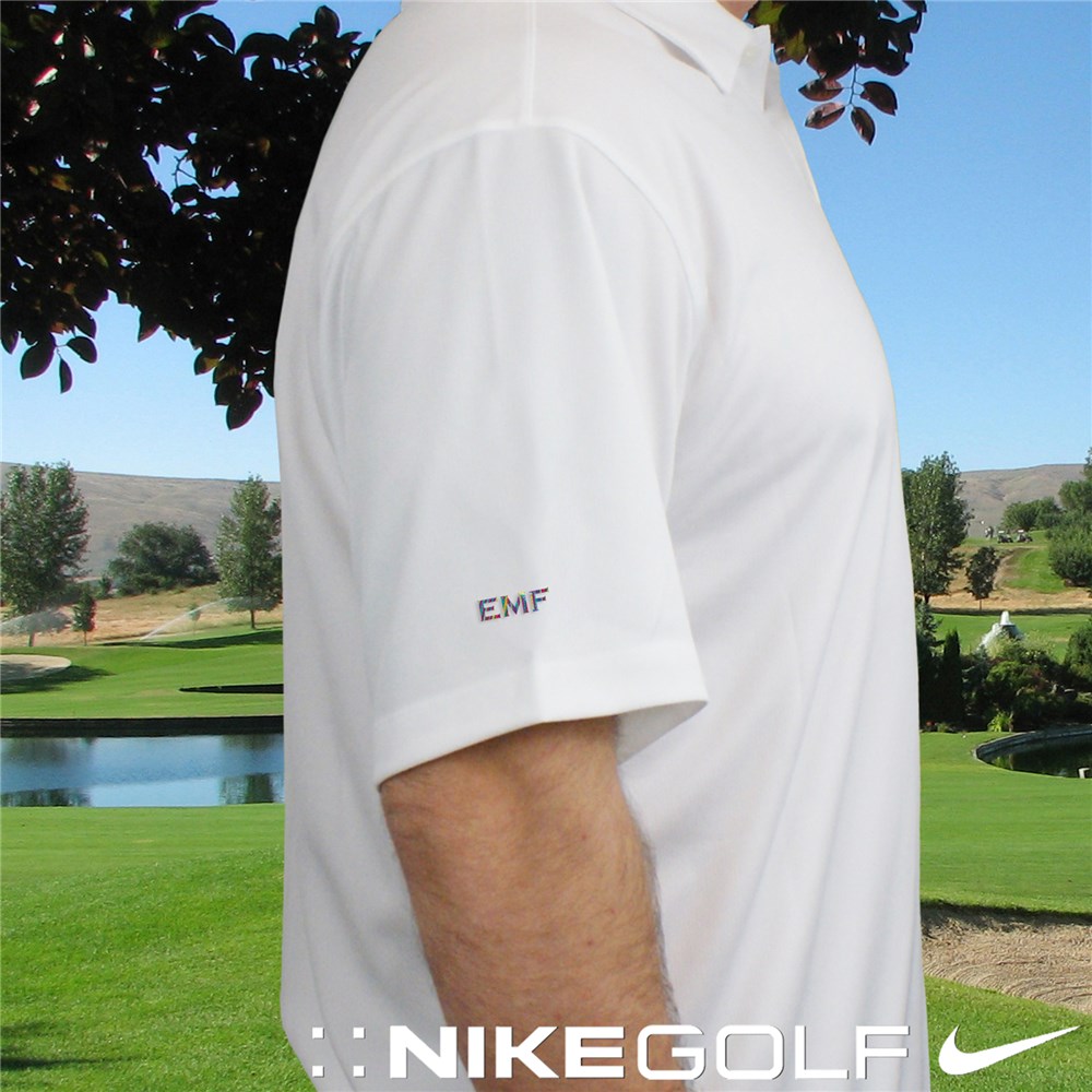 Embroidered Nike Dri-FIT Golf Polo Shirt with Rainbow Thread
