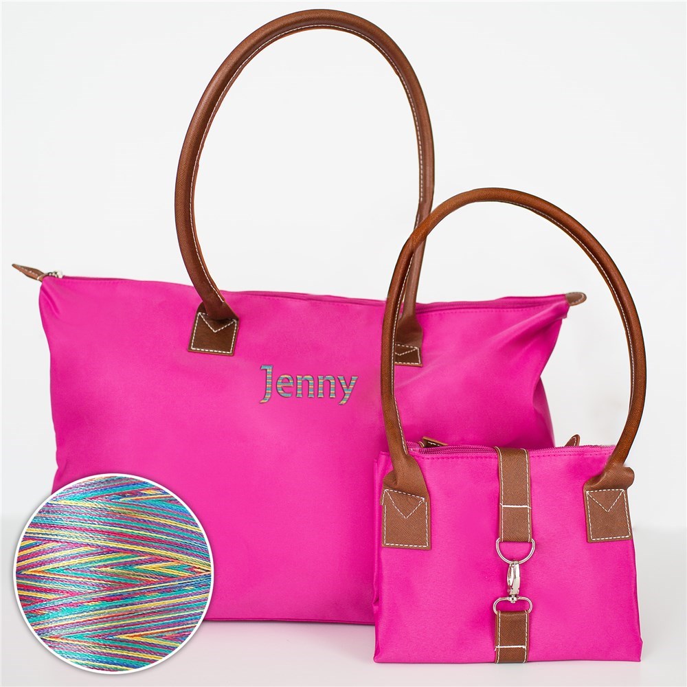 Embroidered Tote Bad With Name Personalization