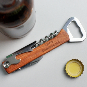 Any Message Engraved Bottle Opener Tool | Personalized Father's Day Gifts for Dad