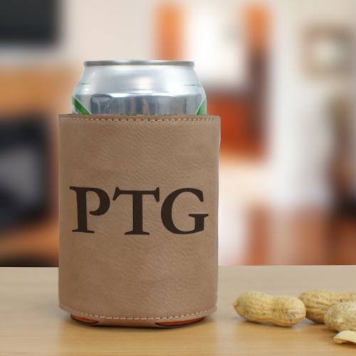 Three Initial Can Cooler | Personalized Bar Gifts