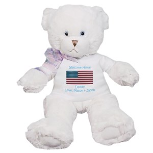 Personalized American Flag Dena Teddy Bear FM1786-4875