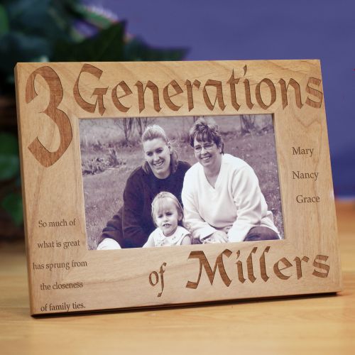 Generations Engraved Frame GiftsForYouNow