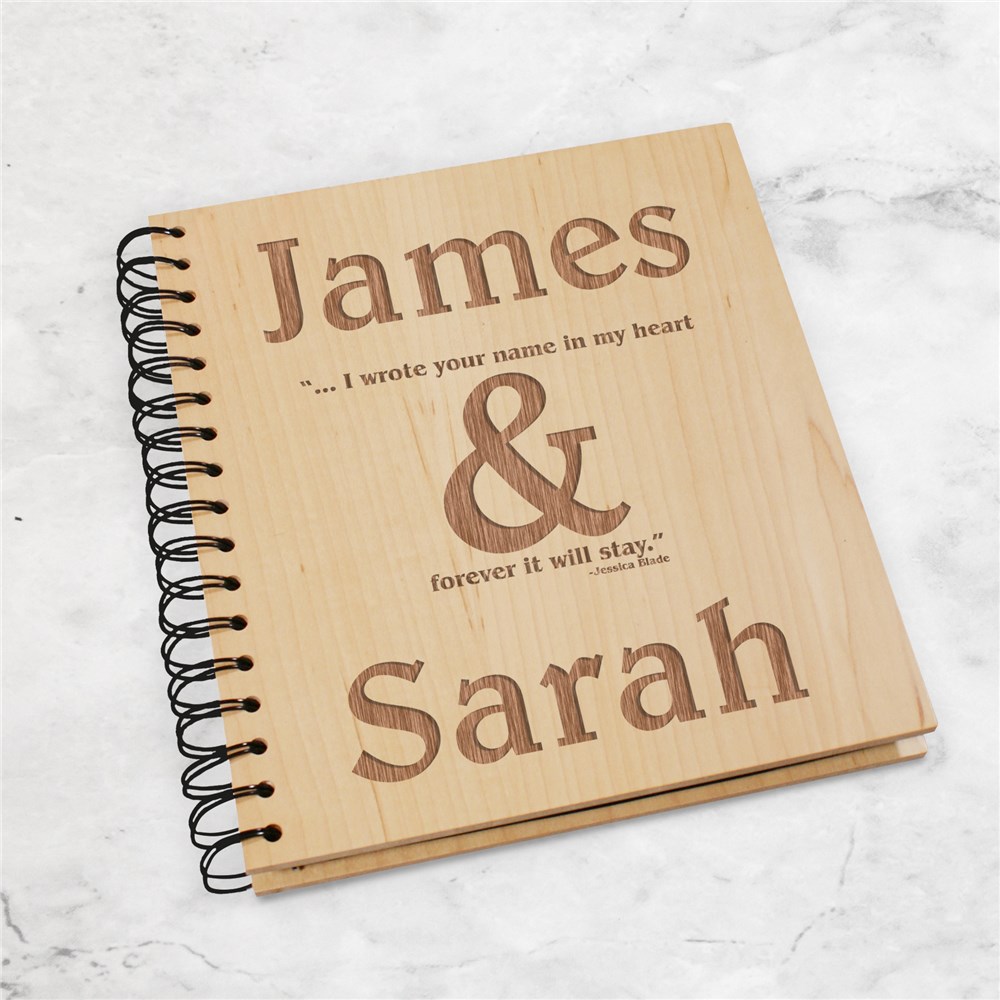 Engraved Wedding Photo Album Personalized GiftsForYouNow
