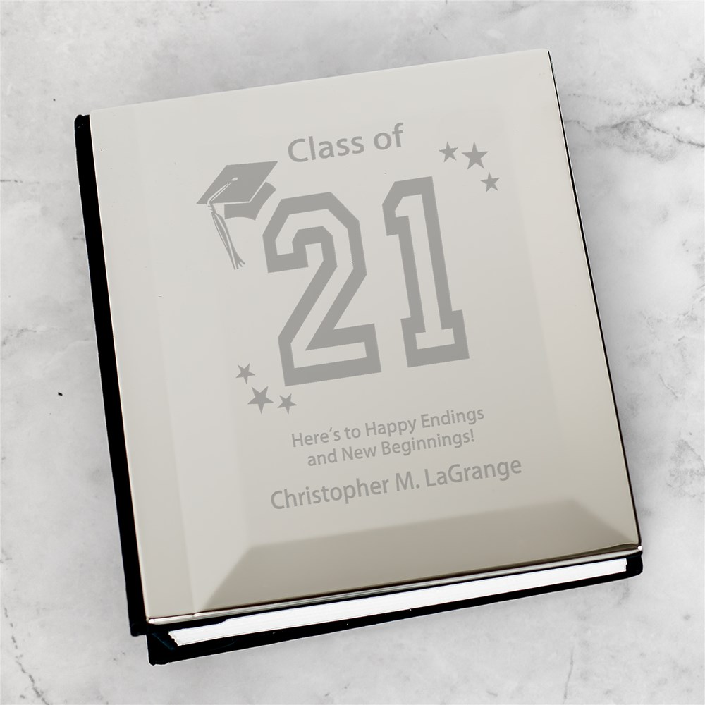 Personalized Silver Graduation Photo Album GiftsForYouNow