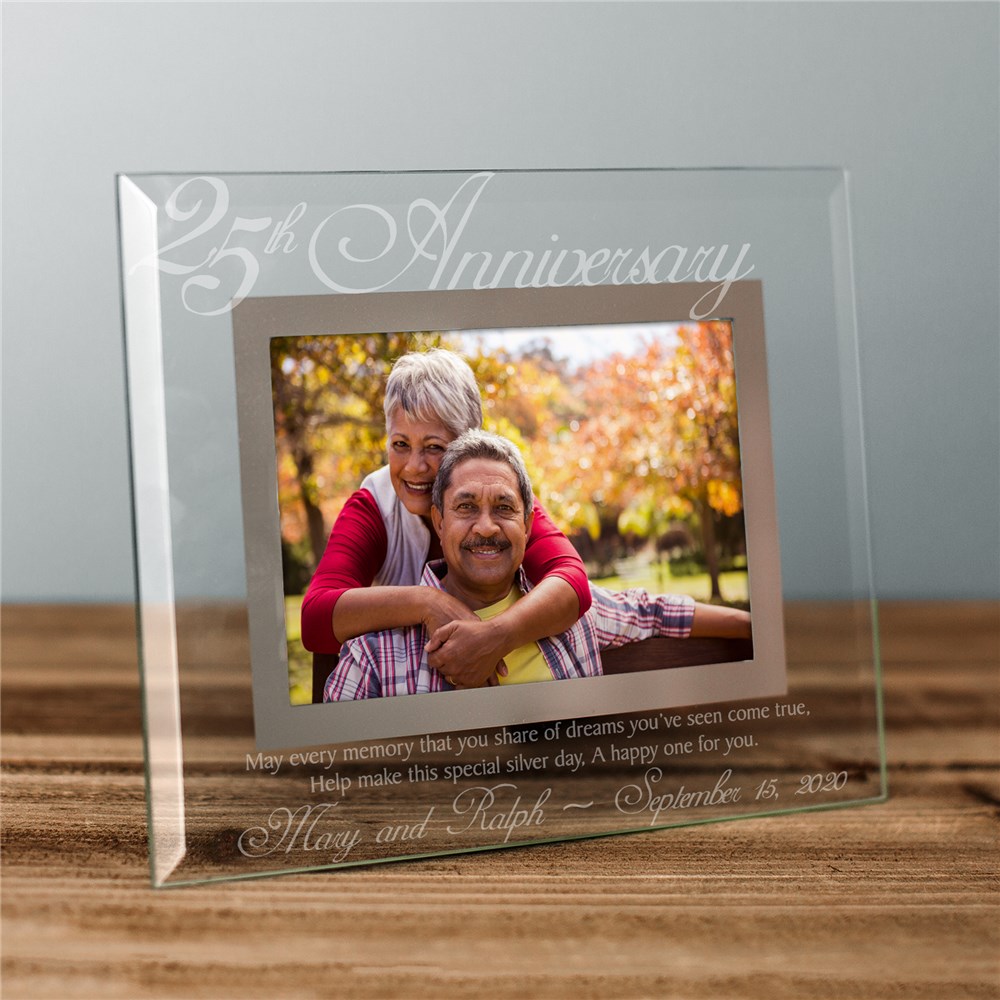 Memorial Glass Vertical 5 X 7 Personalized Photo frame